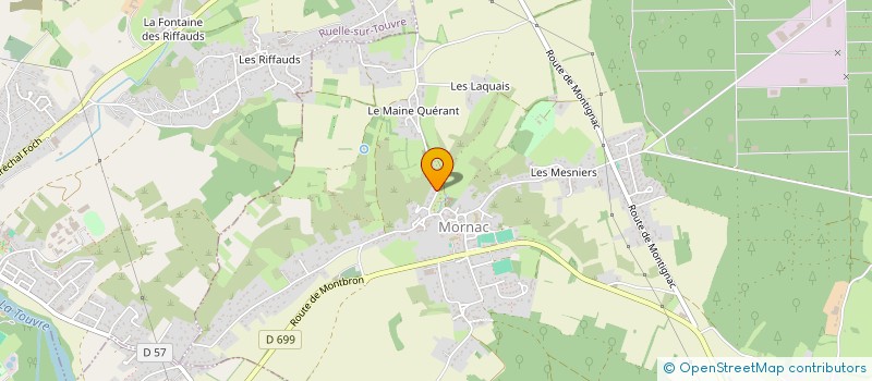 localisation de l'entreprise DU BOURDELAIS  MORNAC
