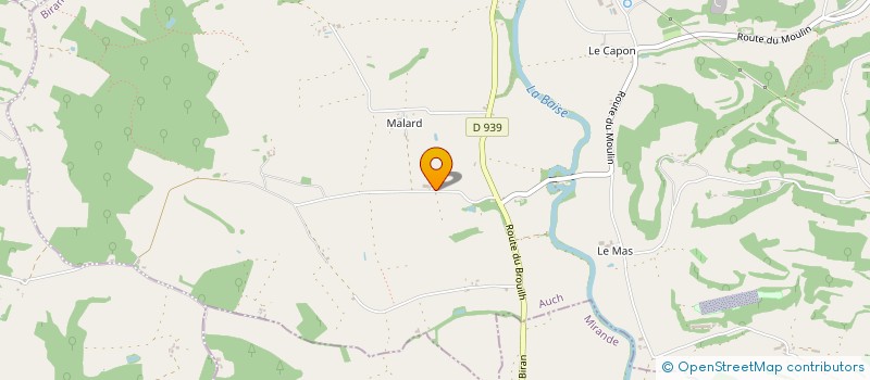 localisation de l'entreprise DU BOURDIEU  BIRAN