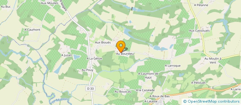 localisation de l'entreprise DU BOURDIEU  SAINTE-CHRISTIE-D ARMAGNAC