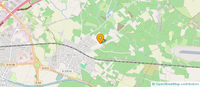 localisation de l'entreprise DU BOURDIGOU  CERS