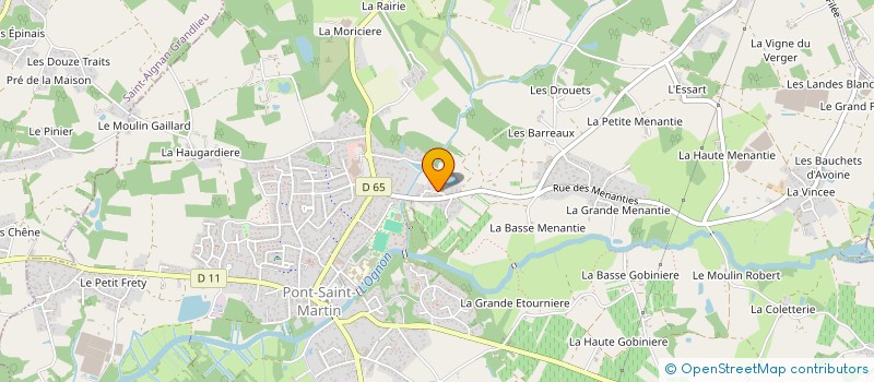 localisation de l'entreprise DU BOURG  PONT-SAINT-MARTIN