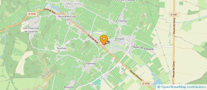 localisation de l'entreprise DU BOURG BASSOT  MERCUREY