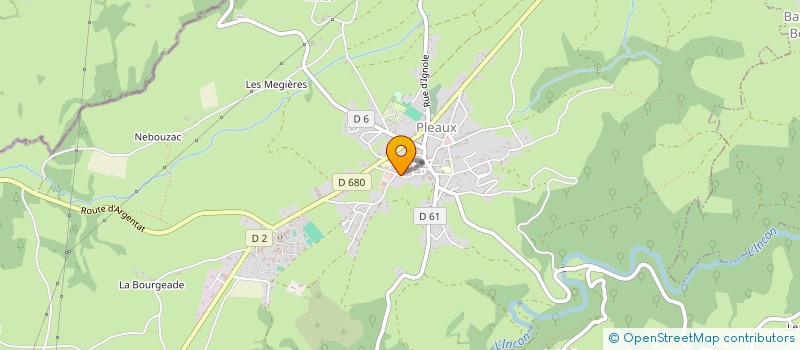 localisation de l'entreprise DU BOURNAT à PLEAUX