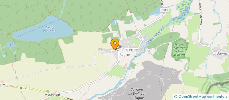 localisation de l'entreprise DU BOUT DE LA HAUT  WALLERS-EN-FAGNE