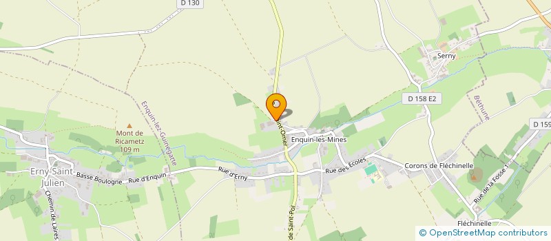 localisation de l'entreprise DU BOUT DE LA VILLE  ENQUIN-LEZ-GUINEGATTE