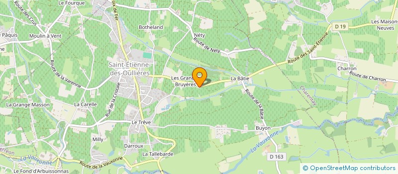 localisation de l'entreprise DU BOUT DU LAC  SAINT-ETIENNE-DES-OULLIERES