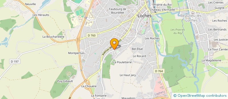 localisation de l'entreprise DU BOUT DU PAVE  LOCHES