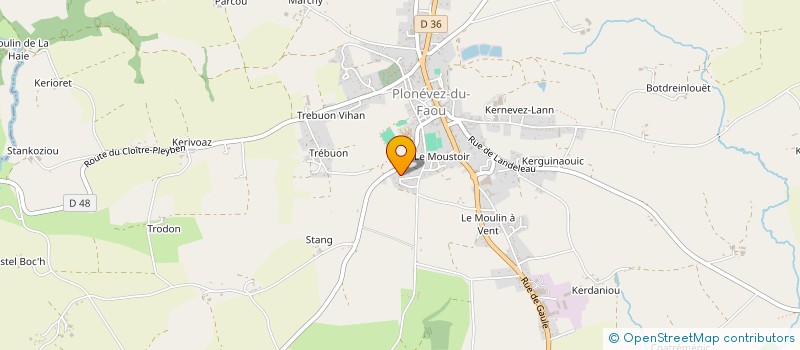 localisation de l'entreprise DU BOUT DU PONT  PLONEVEZ-DU-FAOU