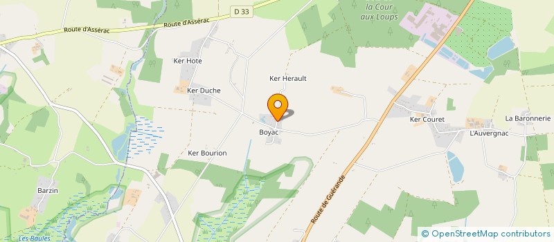 localisation de l'entreprise DU BOUTON D OR à ASSERAC
