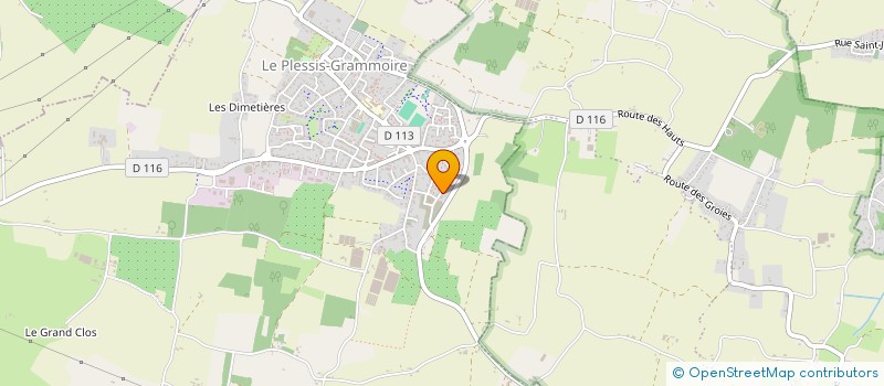 localisation de l'entreprise DU BREIL  LE PLESSIS-GRAMMOIRE