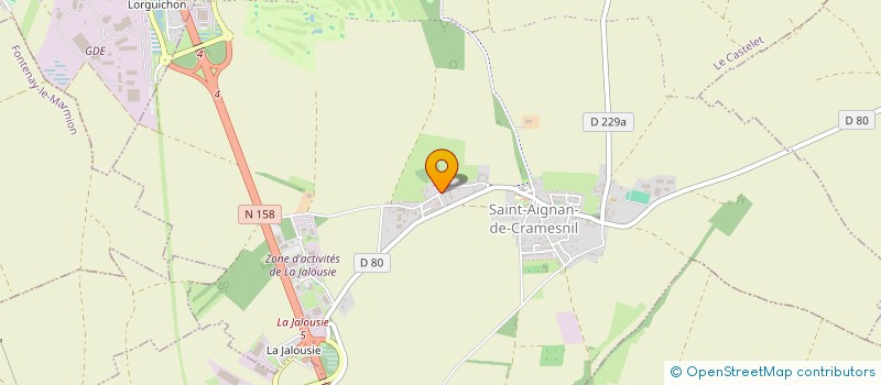 localisation de l'entreprise DU BREUIL  LE CASTELET