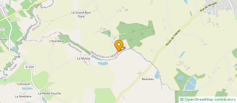 localisation de l'entreprise DU BREVERE à MONTREVAULT-SUR-EVRE