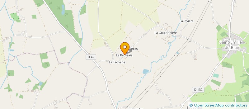 localisation de l'entreprise DU BROSSAIS à BLAIN