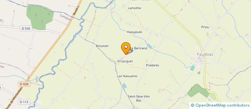 localisation de l'entreprise DU BROUNAN  FAUDOAS