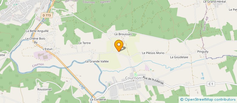 localisation de l'entreprise DU BROUSSAIS à COURNON