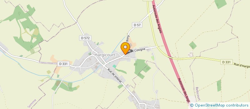 localisation de l'entreprise DU BRUET  HARGICOURT