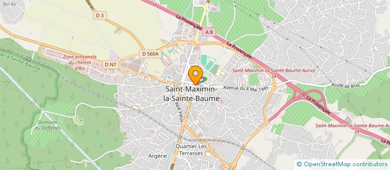 localisation de l'entreprise DU BRUIT SUR LE TAPIS (DBSLT) à SAINT-MAXIMIN-LA-SAINTE-BAUME