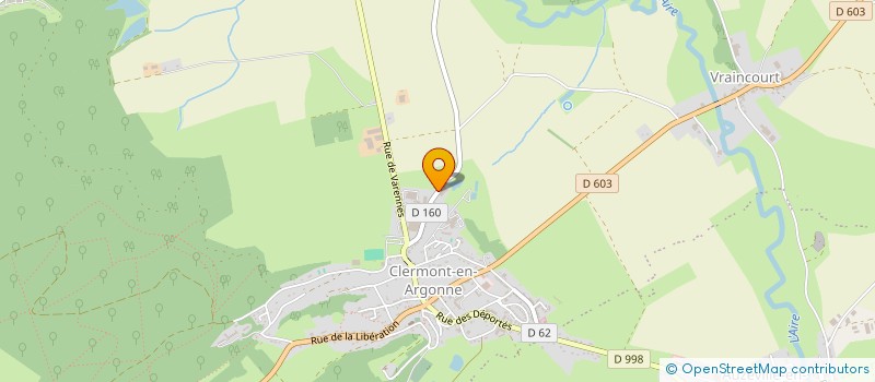 localisation de l'entreprise DU BRULY ARGONNE  CLERMONT-EN-ARGONNE