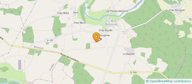 localisation de l'entreprise DU BUISSON à BIOUSSAC