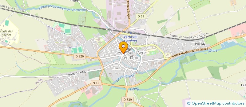 localisation de l'entreprise DU BUISSON VERT  VERNEUIL D'AVRE ET D'ITON