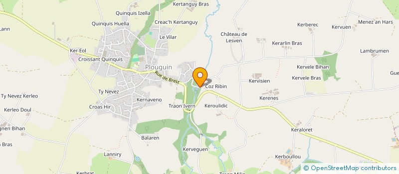 localisation de l'entreprise DU BURREN  PLOUGUIN