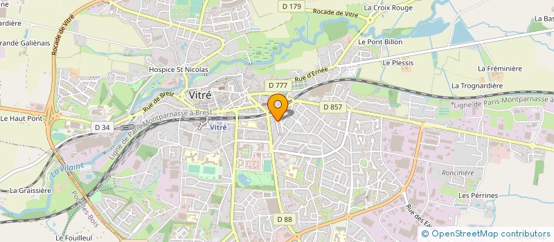 localisation de l'entreprise DU CABINET  VITRE