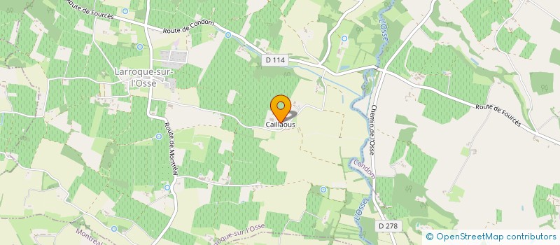 localisation de l'entreprise DU CAILLAOUS  LARROQUE-SUR-L OSSE