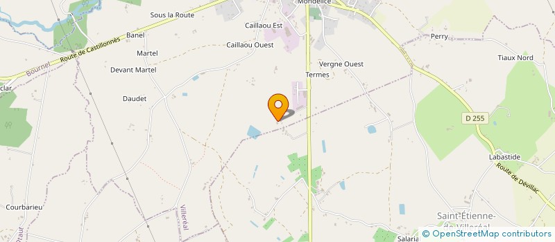 localisation de l'entreprise DU CAILLOU  VILLEREAL