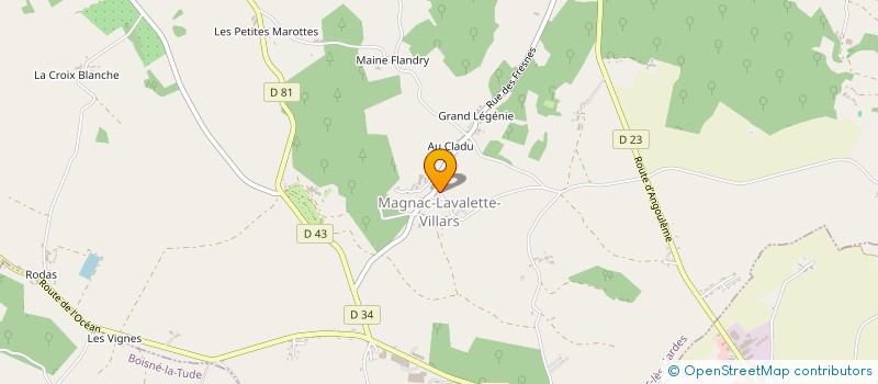 localisation de l'entreprise DU CAILLOU à MAGNAC-LAVALETTE-VILLARS
