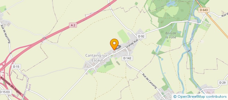 localisation de l'entreprise DU CALVAIRE  CANTAING-SUR-ESCAUT