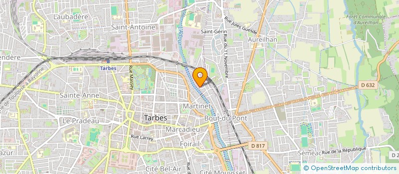 localisation de l'entreprise DU CAMINADOUR  TARBES