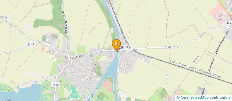 localisation de l'entreprise DU CANAL  ARLEUX