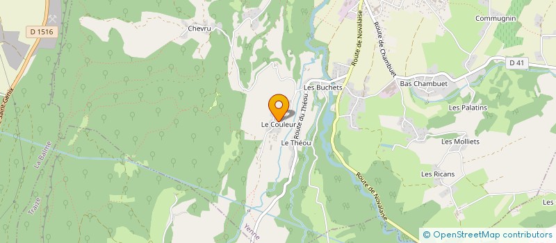 localisation de l'entreprise DU CAPITAN  YENNE