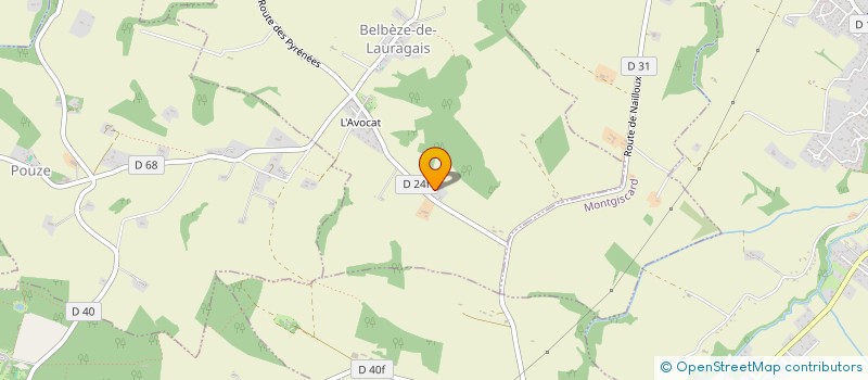 localisation de l'entreprise DU CARDENAL  BELBEZE DE LAURAGAIS