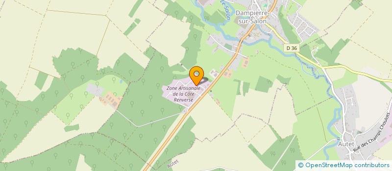 localisation de l'entreprise DU CARRE  DAMPIERRE-SUR-SALON