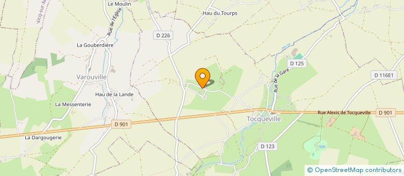 localisation de l'entreprise DU CARREFOUR DES MARES  TOCQUEVILLE