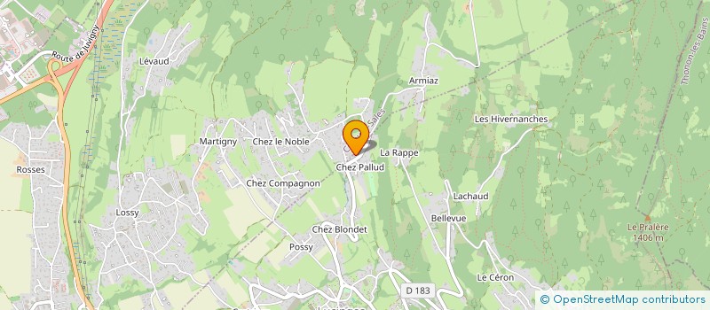 localisation de l'entreprise DU CAS  LUCINGES