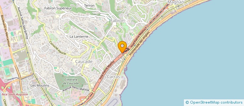 localisation de l'entreprise DU CASTEL à NICE
