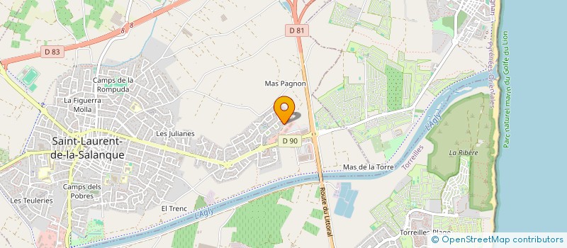 localisation de l'entreprise DU CASTEL  SALSES-LE-CHATEAU