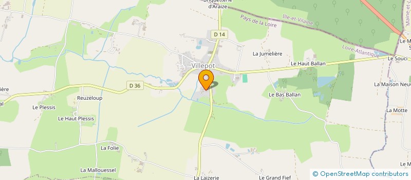 localisation de l'entreprise DU CASTEL  CHATEAUBRIANT