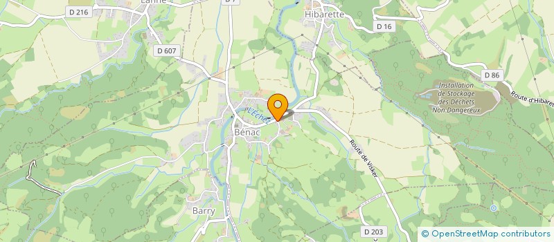 localisation de l'entreprise DU CASTILLOU  BENAC