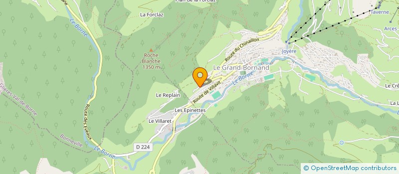 localisation de l'entreprise DU CASTRAN  LE GRAND-BORNAND