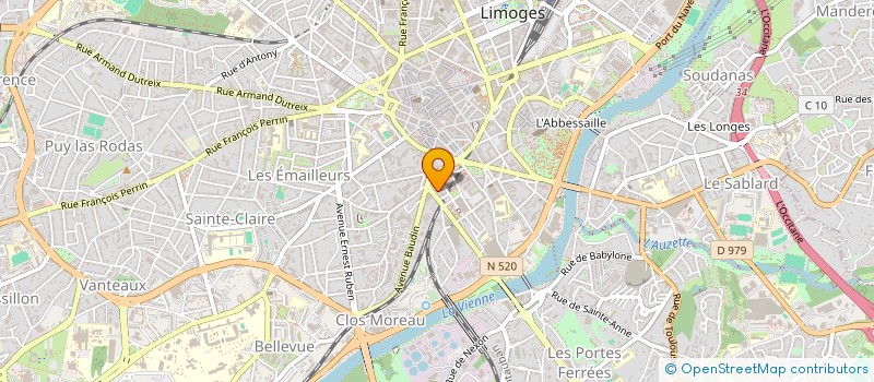 localisation de l'entreprise DU CEDRE à LIMOGES