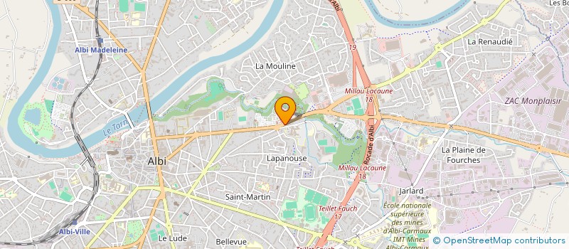 localisation de l'entreprise DU CENTAURE à ALBI