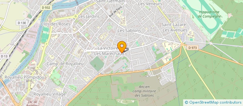 localisation de l'entreprise DU CENTAURE  COMPIEGNE