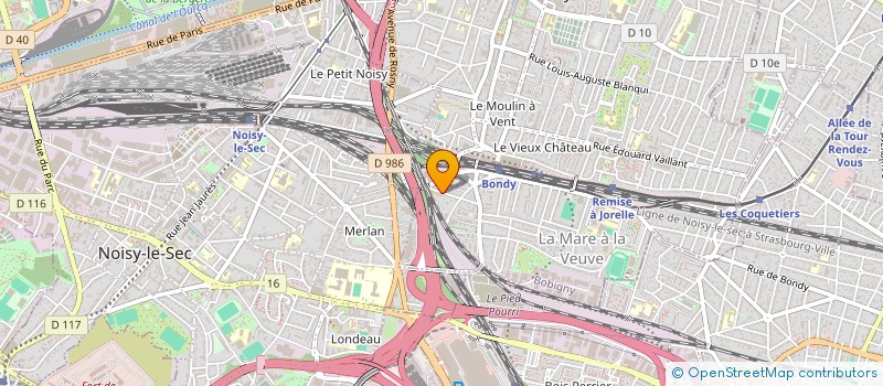 localisation de l'entreprise DU CENTRE  BONDY