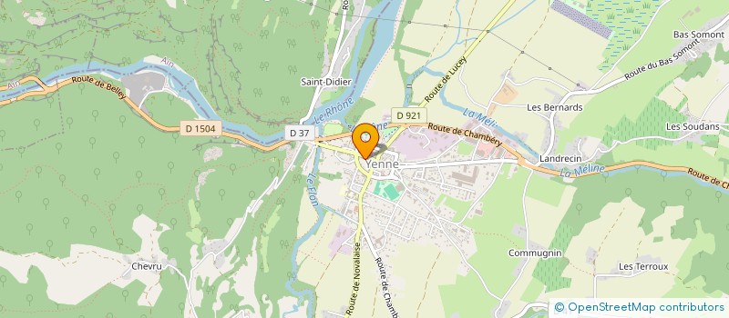 localisation de l'entreprise DU CENTRE  YENNE