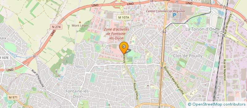 localisation de l'entreprise DU CERCEAU à FONTAINE-LES-DIJON