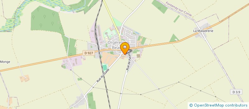 localisation de l'entreprise DU CERF à ORGERES-EN-BEAUCE