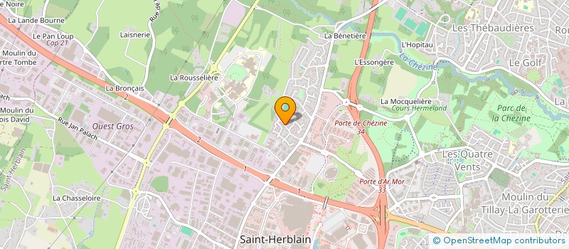 localisation de l'entreprise DU CHAFFAULT à SAINT-HERBLAIN